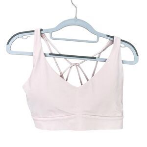 Athleta Criss Cross Strappy Sports Work-Out Bra Pink Size Med??
